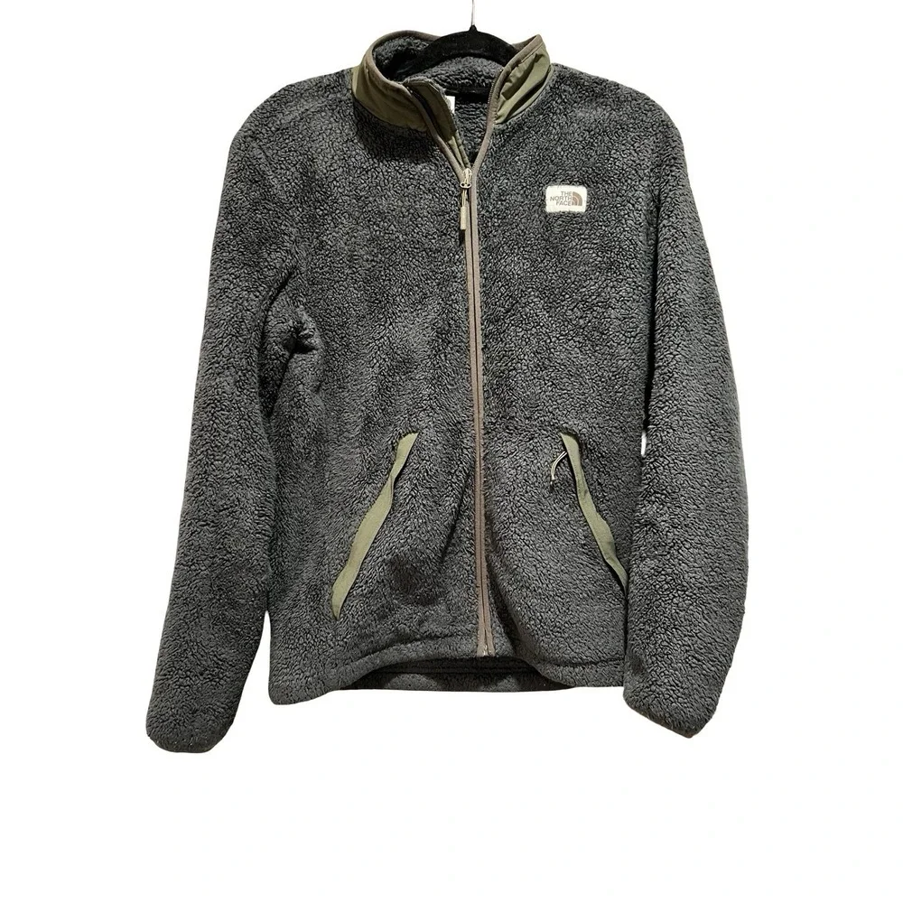 North Face Deep Pile‎ Fleece Camp Mens Small Sherpa Zip